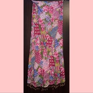 Boston Proper Patchwork Maxi Skirt🌷
